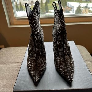 Black booties, size 7.5